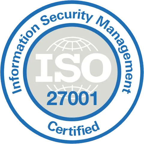 Sello de certificación ISO 27001