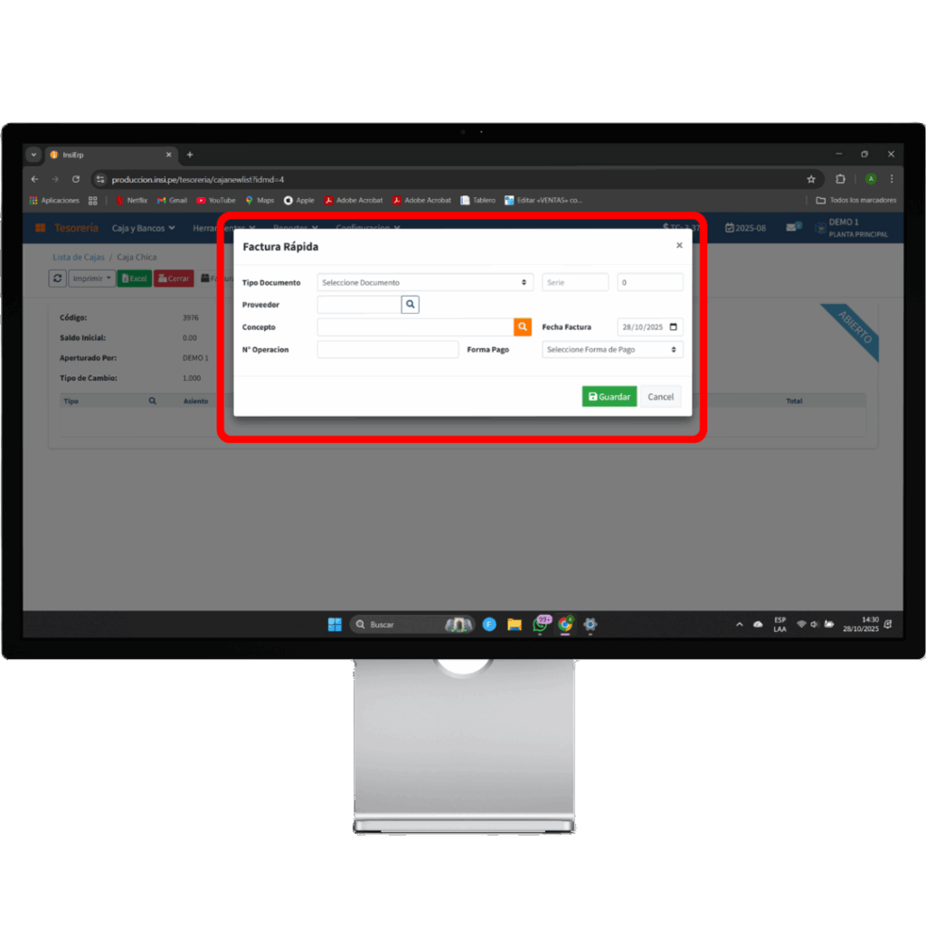 post instagram mockup nueva web ordenador azul